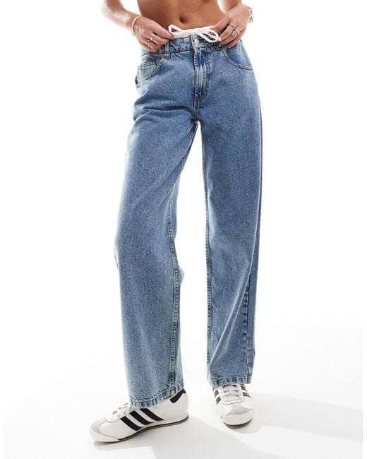 ASOS Blue – weite boyfriend-jeans