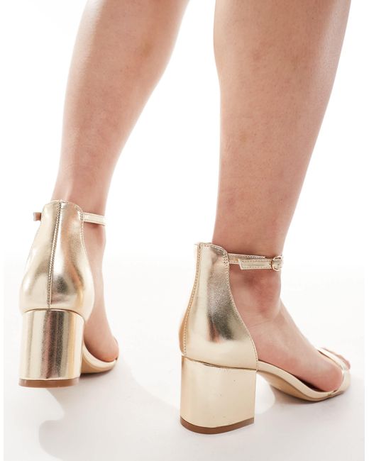 SEQWL Natural Hallie Heeled Sandals