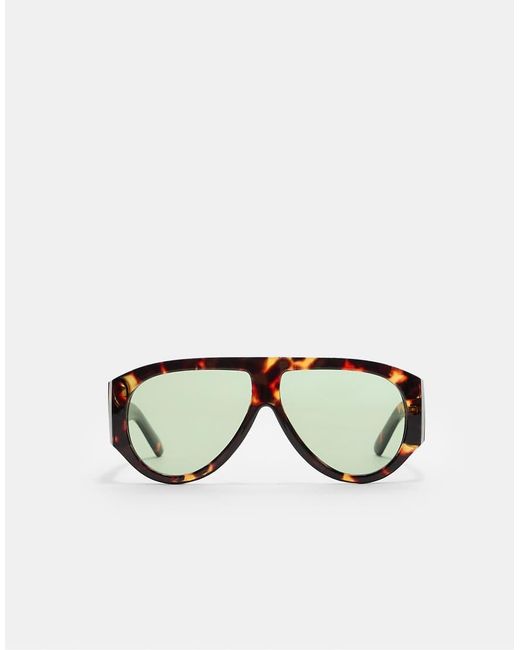 Stradivarius Natural Retro Tortoiseshell Sunglasses