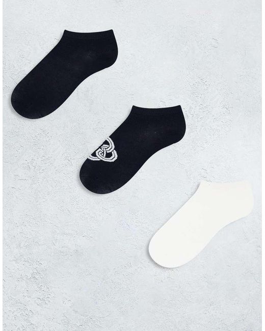 Gant Blue 3 Pack Monogram Logo Sneaker Socks