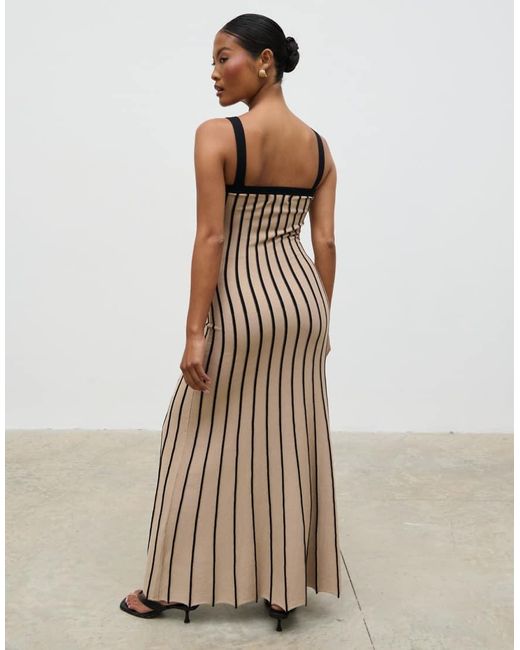 Pretty Lavish Pink Alyssia Stripe Midaxi Dress