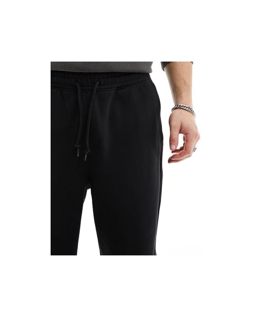 Weekday Black Astro Loose Fit joggers for men