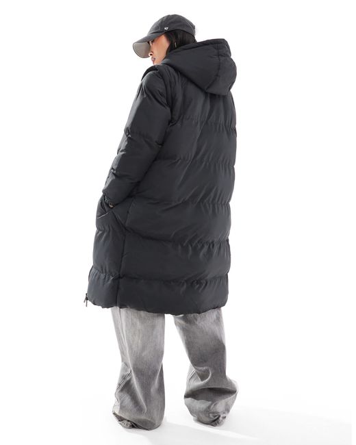 Brave Soul Gray Petite – wattierte maxi-jacke
