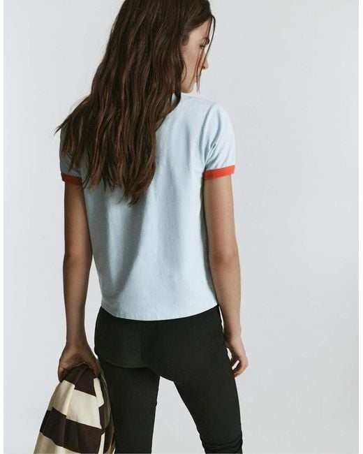 Pull&Bear Gray Regular Fit T-Shirt