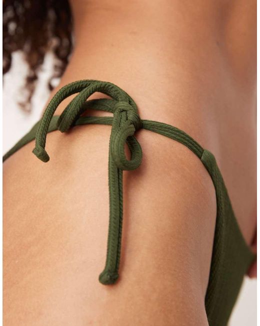 Free Society Green Tie Side Bikini Bottom