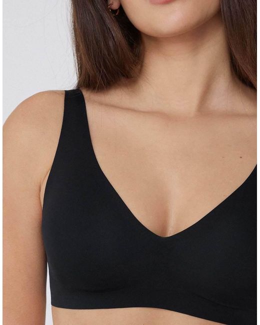 Tezenis Black Natural Lifting Laser Cut Triangle Bra