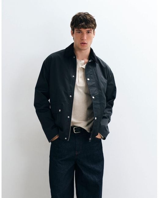 Veste barn oversize e ASOS pour homme en coloris Blue