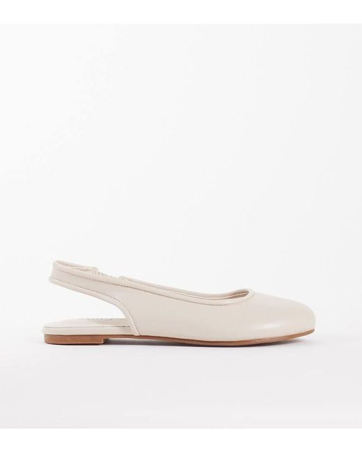 SIMMI White Simmi London Wide Fit Avry Slingback Ballet Flats