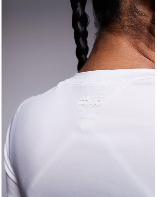 4505 White Icon Active Quick Dry Performance T-shirt