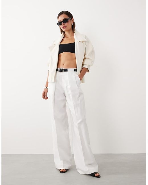Mango Blue Starring Hailey Bieber Cropped Trenchcoat