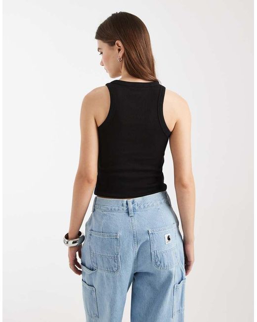 New Look Black Racer Vest
