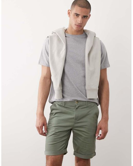 Only & Sons Natural Regular Fit Chino Shorts for men
