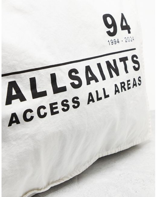 AllSaints Gray Access Unisex Tote Bag