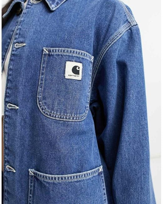 Chaqueta Vaquera Con Lavado Michigan Og De Carhartt de color Blue