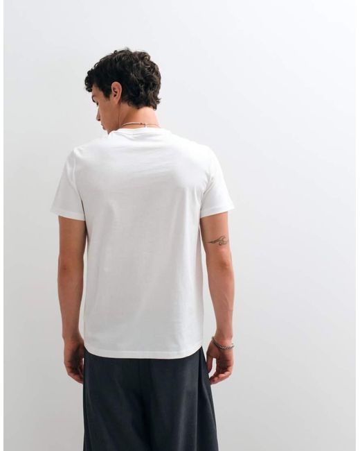 Fred Perry Gray Laurel Wreath Digital Logo T-Shirt for men