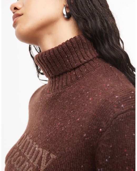 Tommy Hilfiger Brown Turtleneck Jumper