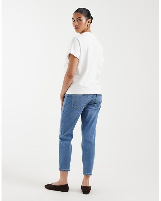 ONLY Blue High Waist Mom Jeans