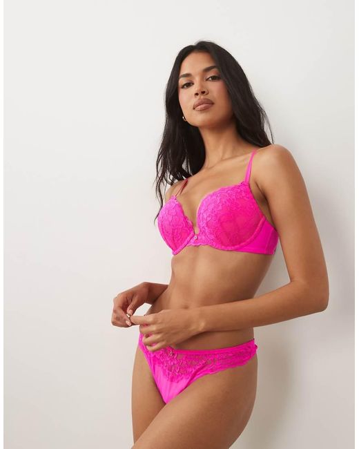 Ann Summers Pink Sexy Lace Boost Push Up Bra