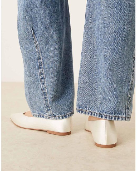 ASOS Blue Ludo Pointed Ballet Flats