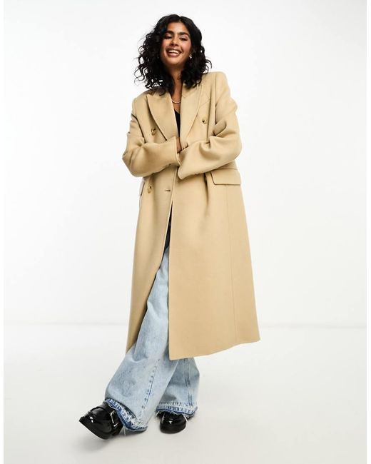 Mango Capsule Wool Coat in White Lyst UK