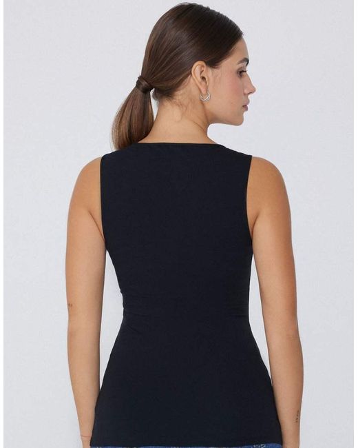 Tezenis Blue Camisole With Wide Straps