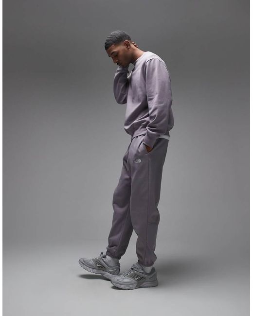 The North Face Gray Essential Logo Oversized joggers for men