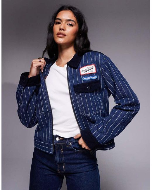 Deus Ex Machina Blue Lyon Indigo Trucker Jacket