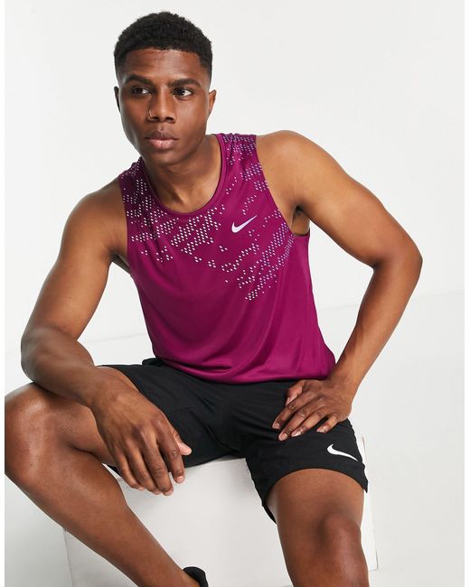 Nike Run Division Miler Uv Vest in Purple for Men Lyst UK