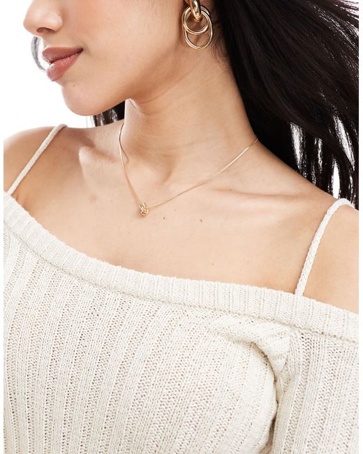 Bershka White – geripptes strickoberteil
