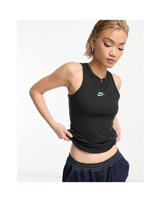 Camiseta negra sin mangas con logo pequeño dance de Nike de color Negro |  Lyst