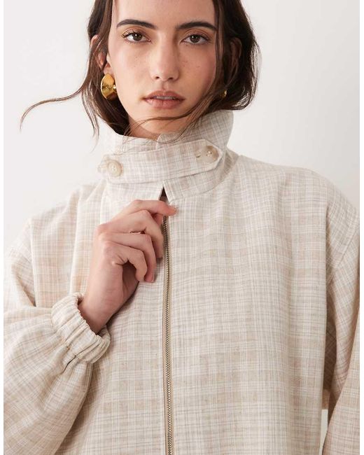 ASOS Natural Casual Harrington Jacket