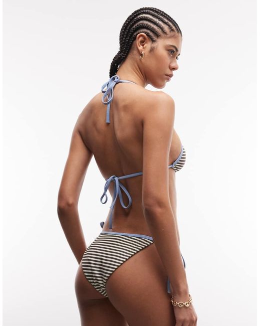 Collusion White Tie Side Bikini Bottom