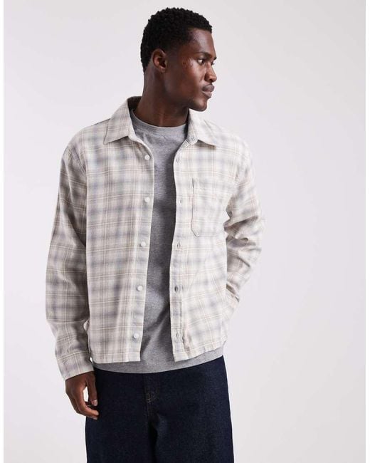 Hollister Blue Long Sleeve Plaid Shirt