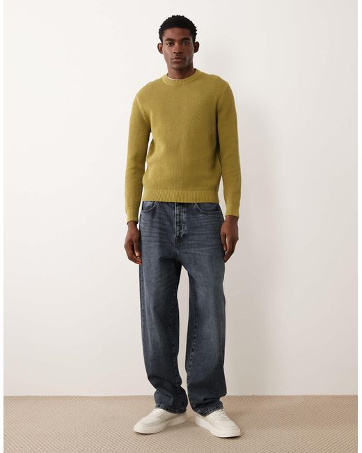 Pull ras Mango en coloris Green