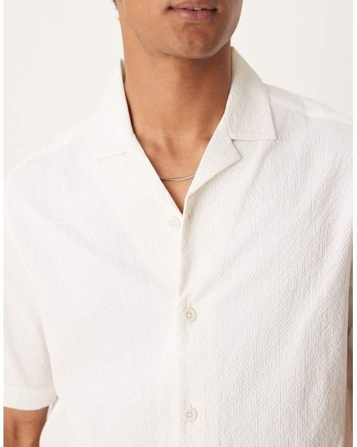 Camicia Squadrata di ASOS in White da Uomo