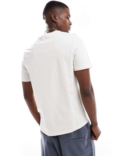 Timberland White Small Script Logo T-shirt for men