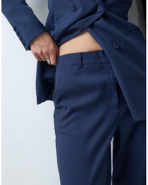 Vero Moda Blue Wide Leg Tailored Trouser Co-Ord