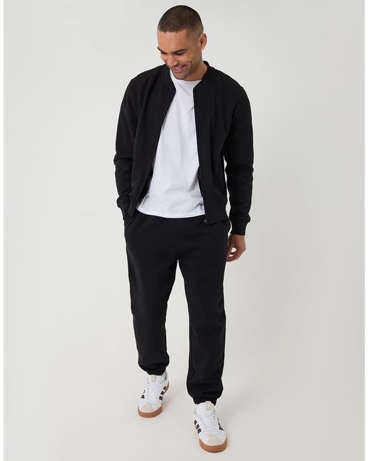 Threadbare Black Tapered Joggers for men