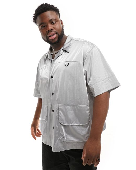 Camisa plateada ASOS de hombre de color Gray
