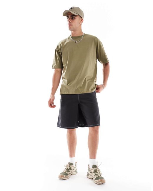 ASOS – basic-t-shirt in Green für Herren