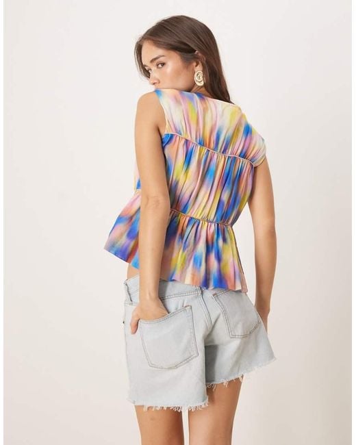 Y.A.S White Sleeveless Tie Front Top