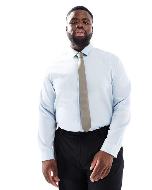 ASOS White Formal Textured Shirt for men