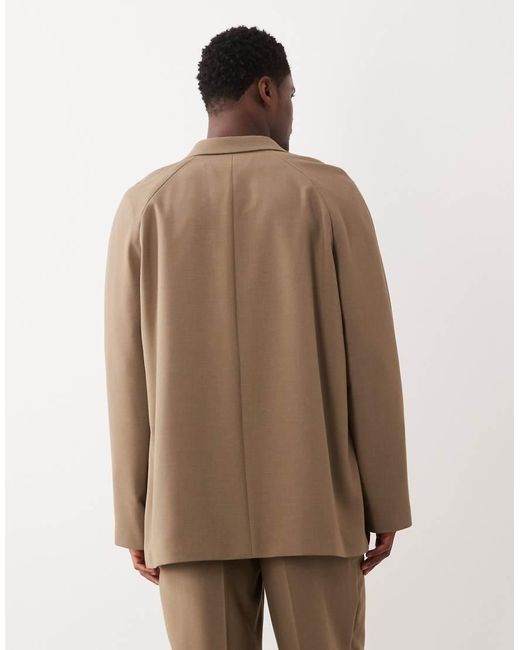 ASOS Natural Slouchy Oversized Suit Jacket for men