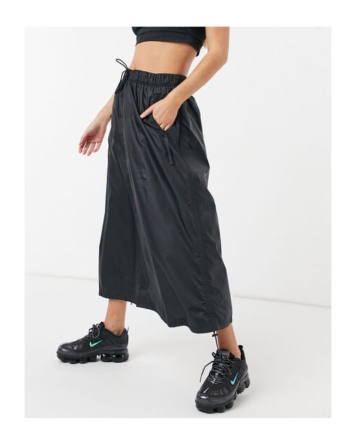 Nike Move To Zero Woven Maxi Skirt in Black | Lyst Australia