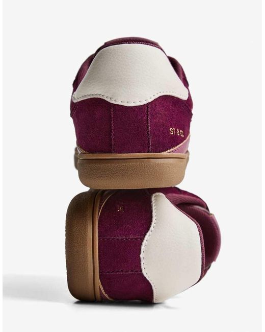 Bershka Purple Retro Trainers