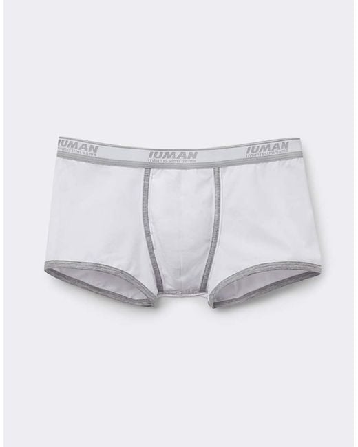 Intimissimi White Superior Cotton Boxers With Logo for men