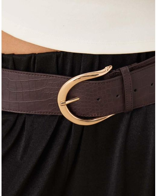 ASOS Black Wide Low Waisted Belt