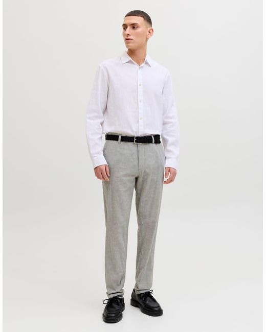 Jack & Jones White Chino Trousers for men