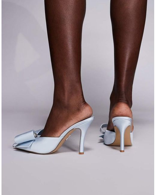 Steve Madden Purple Destini Heeled Shoe With Bow