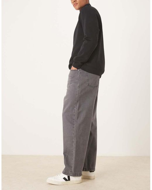 ASOS Black Loose Straight Jeans for men